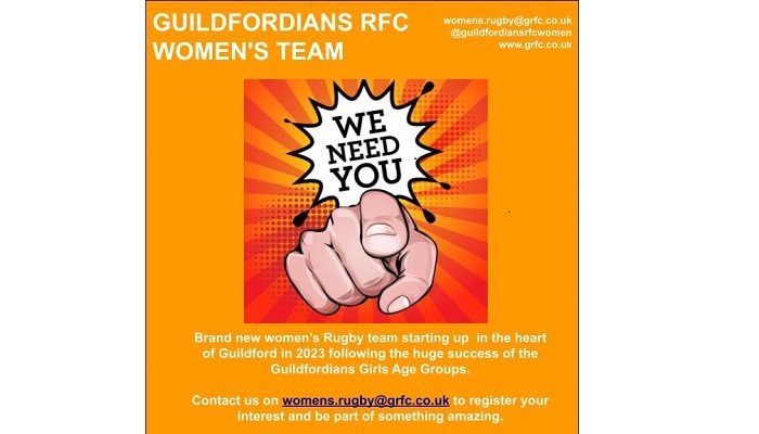 Guildfordians Women's Rugby Coming 2023-24 season be a part of something great.